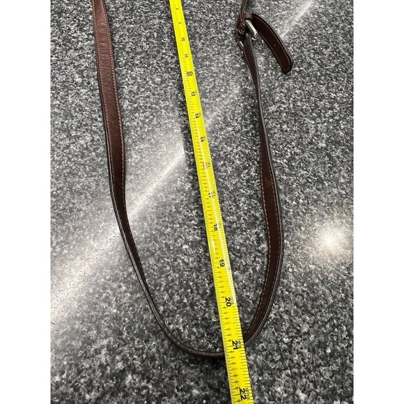 B. Makowsky Small Rich Brown Leather Crossbody/Shoulder Bag Great Quality - Picture 9 of 10